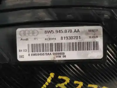 Second-hand car spare part right tailgate light for audi a4 b9 (8w2, 8wc) 30 tdi mild hybrid oem iam references 8w5945070aa e1-b6-51-1 