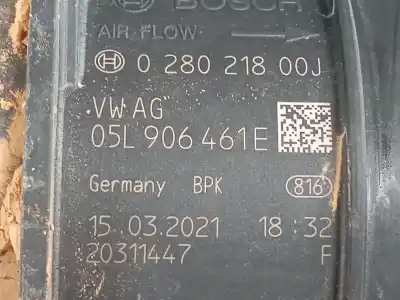 Second-hand car spare part FLOWMETER for VW TIGUAN (AD1, AX1) 2.0 TDI 4MOTION OEM IAM references 05L906461E  