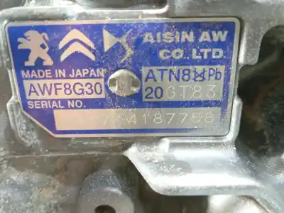 Автозапчасти б/у коробка передач за citroen c5 aircross (a_) 1.2 puretech 130 (arhnsj) ссылки oem iam 20gt83 m1-b2-137 awf8g30