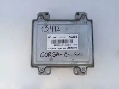 Автозапчасти б/у блок управления двигателем за OPEL CORSA E (X15) 1.4 (08, 68) ссылки OEM IAM 12679197 E3-A5-23-4 12679199