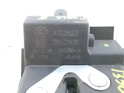 Second-hand car spare part trunk lock for opel corsa e (x15) 1.3 cdti (08, 68) oem iam references a102523 e2-b6-54-1 39021416