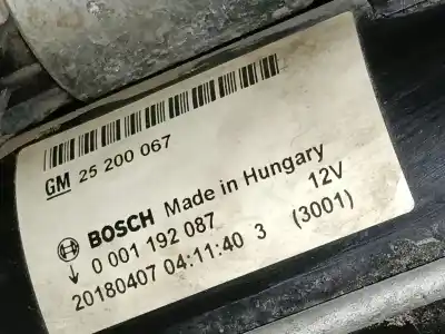 Peça sobressalente para automóvel em segunda mão motor de arranque por opel corsa e (x15) 1.4 (08, 68) referências oem iam 25200067  0001192087