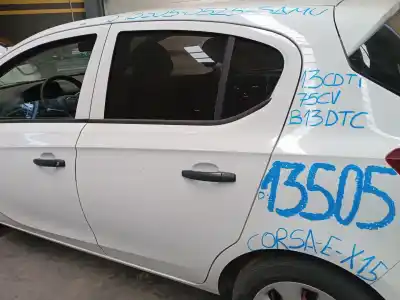 Автозапчасти б/у задняя левая дверь за opel corsa e (x15) 1.3 cdti (08, 68) ссылки oem iam   