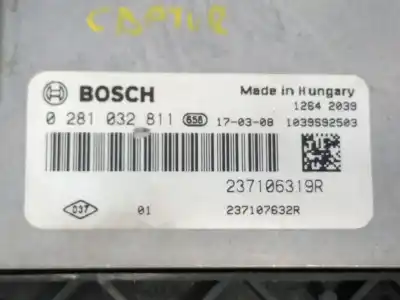 Second-hand car spare part ecu engine control for renault captur i (j5_, h5_) 1.5 dci 90 oem iam references 237106319r e2-a1-5-3 0281032811