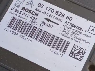 Автозапчастина б/у БЛОК УПРАВЛІННЯ ПОДУШКАМИ БЕЗПЕКИ для CITROEN JUMPY FURGÓN (V_) 1.6 BLUEHDI 115 Посилання на OEM IAM 9817062880  