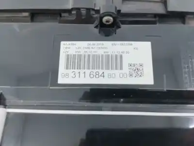 Second-hand car spare part dashboard for citroen jumpy furgón (v_) 1.5 bluehdi 100 oem iam references 9831168480 e3-b2-5-7 
