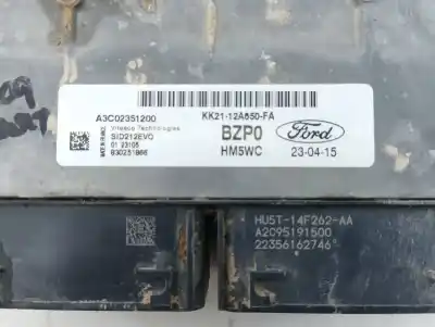 Second-hand car spare part ecu engine control for ford transit v363 furgón (fcd, fdd) 2.0 ecoblue oem iam references kk2112a650fa e3-b3-34-1 a3c02351200