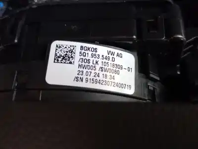 Pièce détachée automobile d'occasion CONTACTEUR TOURNANT D'AIRBAG pour SKODA OCTAVIA IV COMBI (NX5) 2.0 TDI Références OEM IAM 5Q1953549D  