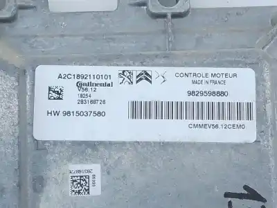 Автозапчасти б/у блок управления двигателем за peugeot 208 i (ca_, cc_) 1.2 vti 82 ссылки oem iam 9829598880 e3-b2-24-2 