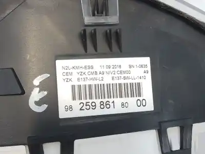 Автозапчастина б/у панель інструментів для peugeot 208 i (ca_, cc_) 1.2 vti 82 посилання на oem iam 9825986180 e3-b2-31-2 