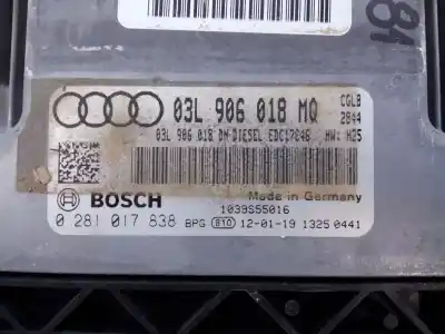 Second-hand car spare part ecu engine control for audi q5 (8rb) 2.0 tdi quattro oem iam references 03l906018mq e2-a1-30-7 0281017838