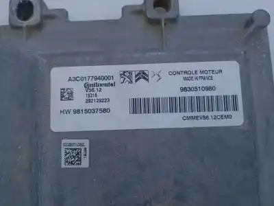 Автозапчастина б/у ебу контролер двигуна для peugeot 208 ii (ub_, up_, uw_, uj_) 1.2 puretech 75 посилання на oem iam 9830510980 e3-b2-36-1 9815037580