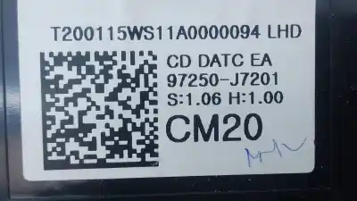 Second-hand car spare part climate control for kia ceed (cd) 1.4 t-gdi oem iam references 97250j7201 e3-a3-19-1 