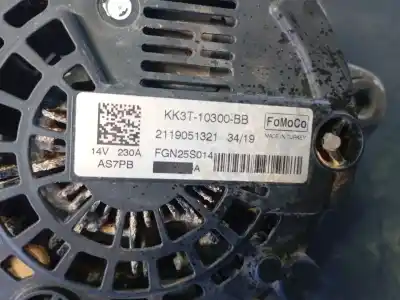 Автозапчастина б/у генератор для ford transit custom v362 furgón (fy, fz) 2.0 ecoblue посилання на oem iam kk3t10300bb p3-a5-10-3 2119051321