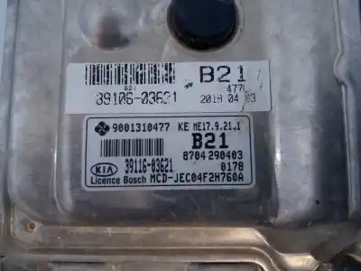 Second-hand car spare part ecu engine control for kia cee'd (jd) 1.4 mpi oem iam references 3911603621 e3-a3-29-1 