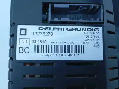 Peça sobressalente para automóvel em segunda mão display gps / multimídia por opel corsa d cosmo referências oem iam 13275279 e3-a5-28-1 