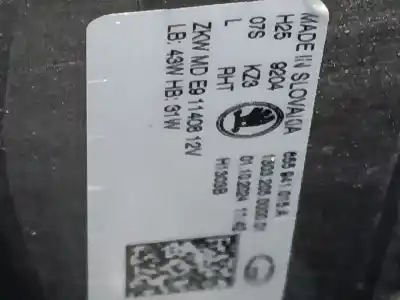 Автозапчасти б/у левая фара за skoda scala (nw1) 1.5 tsi ссылки oem iam 655941015a  