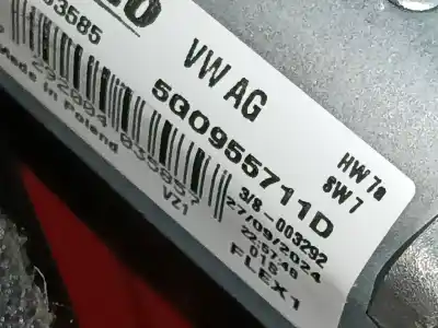 Second-hand car spare part rear windshield wiper motor for skoda scala (nw1) 1.5 tsi oem iam references 5q0955711d  