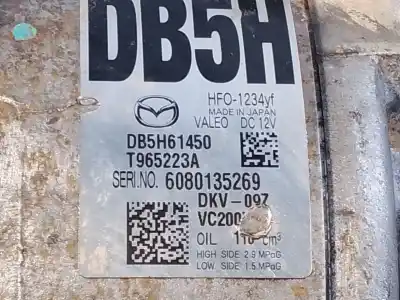 Second-hand car spare part air conditioning compressor for mazda cx-3 (dk) 2.0 skyactiv-g (dk5w, dk6w) oem iam references db5h61450 p3-b2-4-5 