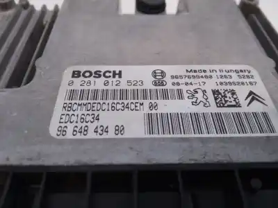 Second-hand car spare part ecu engine control for peugeot 207 furgoneta/hatchback (wa_, wc_) 1.4 hdi oem iam references 0281012523 e3-b2-35-2 9664843480