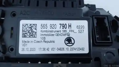 Автозапчастина б/у панель інструментів для skoda kodiaq (ns7, nv7, ns6) 2.0 tdi посилання на oem iam 565920790h e2-b2-34-2 a3c1077070200