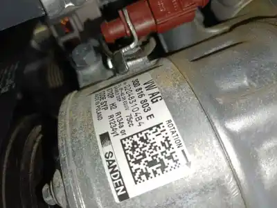 Second-hand car spare part air conditioning compressor for skoda fabia iv (pj3) 1.0 mpi oem iam references 3q0816803e   Second-hand car spare part air conditioning compressor for skoda fabia iv (pj3) 1.0 mpi oem iam references 3q0816803e