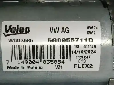 Second-hand car spare part rear windshield wiper motor for skoda fabia iv (pj3) 1.0 mpi oem iam references 5g0955711d   Second-hand car spare part rear windshield wiper motor for skoda fabia iv (pj3) 1.0 mpi oem iam references 5g0955711d