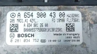 Second-hand car spare part ecu engine control for mercedes-benz glc (x253) 220 d 4-matic (253.915) oem iam references a6549004300 e3-a1-4-2 0281034752