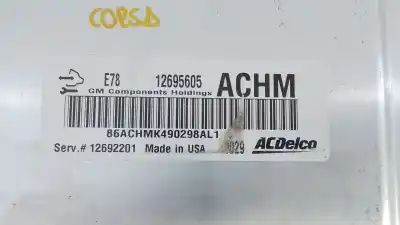Second-hand car spare part ecu engine control for opel corsa e (x15) 1.4 (08, 68) oem iam references 12695605 e3-a5-23-2 