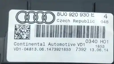Автозапчастина б/у панель інструментів для audi q3 (8ub, 8ug) 2.0 tdi посилання на oem iam 8u0920930e e2-a1-8-5 