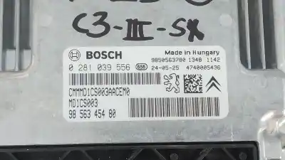 Second-hand car spare part ecu engine control for citroen c3 iii (sx) 1.5 bluehdi 100 (sxyhyp, sxyhtu) oem iam references 9856345480 e3-b2-23-1 0281038556
