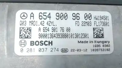 Автозапчастина б/у ебу контролер двигуна для mercedes-benz gla (h247) gla 200 d (247.712) посилання на oem iam a6549009600 e3-a1-3-2 0281037274