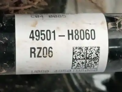 Автозапчасти б/у передняя правая трансмиссия за kia stonic (yb) 1.2 cvvt ссылки oem iam 49501h8060  