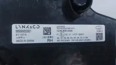 Second-hand car spare part right headlight for lynk & co 01 phev oem iam references 8889665961 e2-a5-9-2 