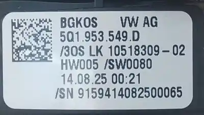 Автозапчасти б/у кольцо подушки безопасности за cupra formentor (km7, kmp) 1.5 tsi ссылки oem iam 5q1953549d e2-a1-8-3 