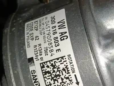 Автозапчасти б/у компрессор кондиционера воздуха за cupra formentor (km7, kmp) 1.5 tsi ссылки oem iam 3q0816803e  