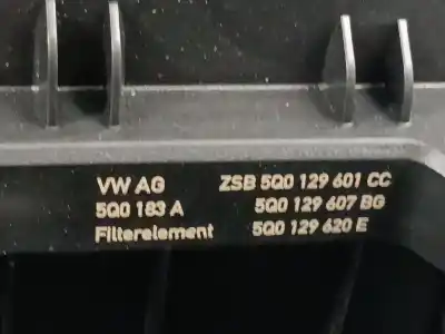 Автозапчастина б/у повітряний фільтр для cupra formentor (km7, kmp) 1.5 tsi посилання на oem iam 5q0129607bg  5q0129601cc