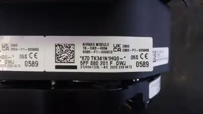 Автозапчасти б/у комплект подушки безопасности за cupra formentor (km7, kmp) 2.0 tdi 4drive ссылки oem iam 5qs959655r p2-a1-35 5fg857003