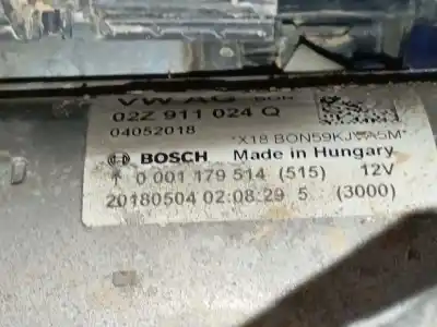 Peça sobressalente para automóvel em segunda mão motor de arranque por seat leon (5f1) 1.4 tsi referências oem iam 02z911024q