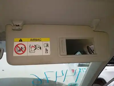 Peça sobressalente para automóvel em segunda mão para-sol direito por seat ibiza v (kj1, kjg) 1.0 mpi referências oem iam 
