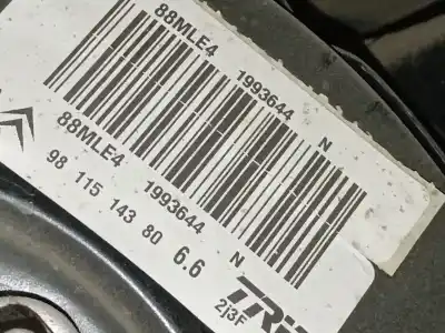 Second-hand car spare part brake servo for citroen c3 iii (sx) 1.2 puretech 82 oem iam references 9811514380