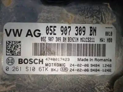 Second-hand car spare part ecu engine control for volkswagen tiguan (ad1, ax1) 1.5 tsi oem iam references 05e907309bn