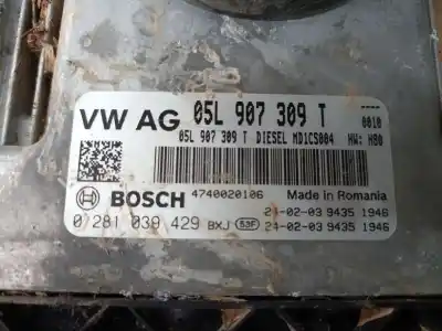 Second-hand car spare part ecu engine control for volkswagen tiguan (ad1, ax1) 2.0 tdi oem iam references 05l907309t