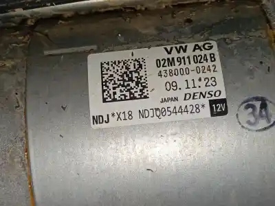 Second-hand car spare part STARTER MOTOR for VOLKSWAGEN TIGUAN (AD1, AX1) 2.0 TDI OEM IAM references 02M911024B  