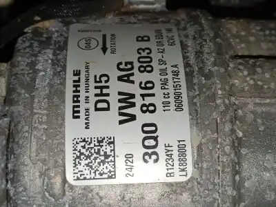 Second-hand car spare part air conditioning compressor for seat leon (kl1) 2.0 tdi oem iam references 3q0816803b