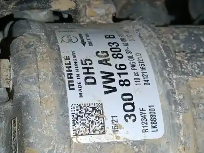 Автозапчасти б/у компрессор кондиционера воздуха за seat leon (kl1) 2.0 tdi ссылки oem iam 3q0816803b  