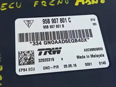 Second-hand car spare part electronic handbrake for porsche macan (typ ) s diesel oem iam references 95b907801c e3-b6-50-5 a2c99509500