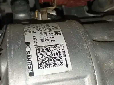 Pezzo di ricambio per auto di seconda mano COMPRESSORE ARIA CONDIZIONATA per SEAT IBIZA V (KJ1, KJG) 1.0 MPI Riferimenti OEM IAM 3Q0816803E  