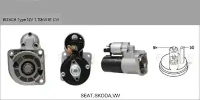 Pièce détachée automobile d'occasion DÉMARREUR DE VOITURE pour SEAT CORDOBA (6L2) 1.4 16V Références OEM IAM ARF580201HQ  