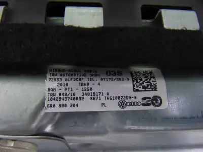 Recambio de automóvil de segunda mano de airbag delantero derecho para volkswagen polo (6r1) gti referencias oem iam   